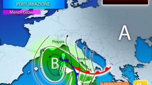 Meteo, tornano pioggia e maltempo: giù le temperature