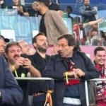 Milan-Bologna, Cesare Cremonini e Gianfranco Fini all'Olimpico: tifosi rossoblu doc per la finale