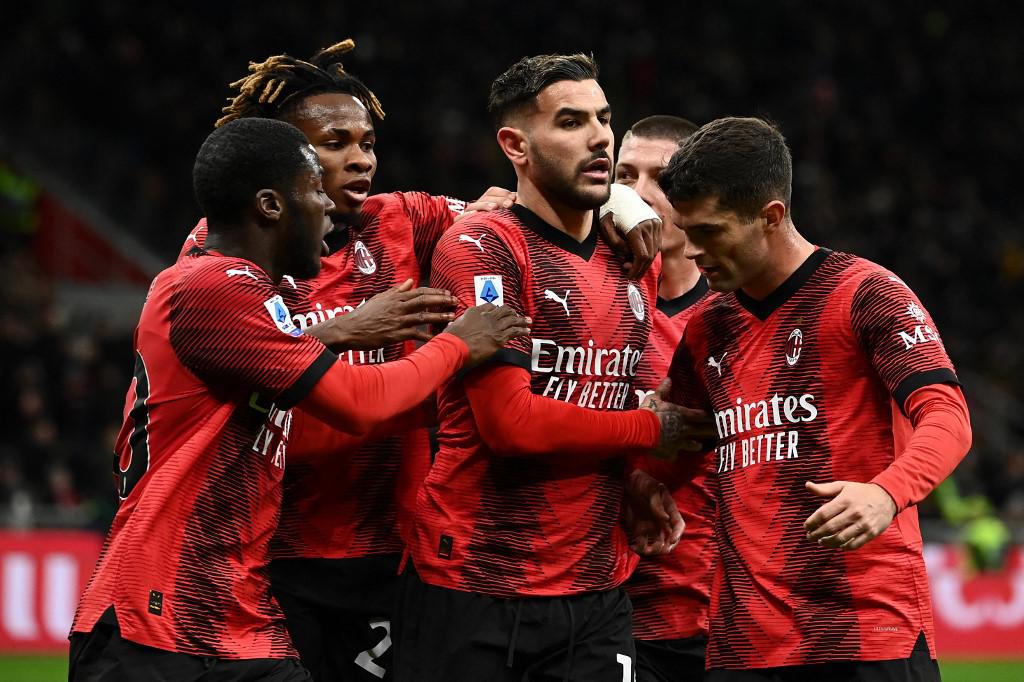 Milan-Fiorentina 1-0, gol di Theo Hernandez