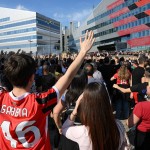 Milan-Monza, al 15' curva rossonera abbandona lo stadio
