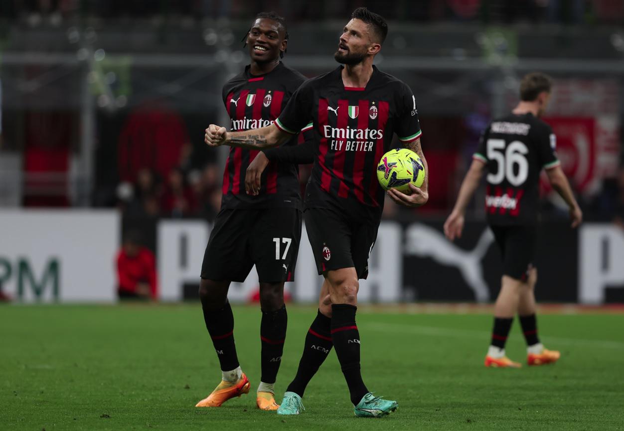 Milan-Sampdoria 5-1, tripletta di Giroud
