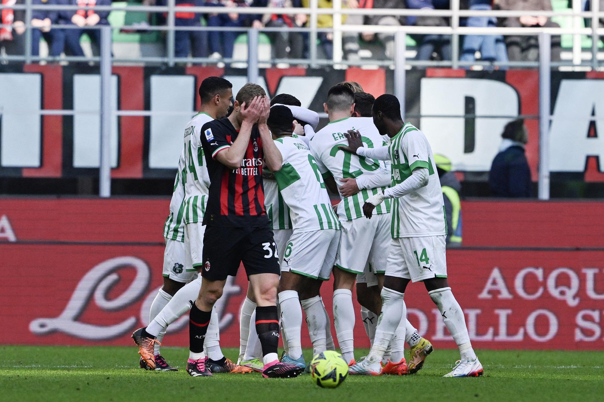 Milan-Sassuolo 2-5, crisi senza fine per il Diavolo