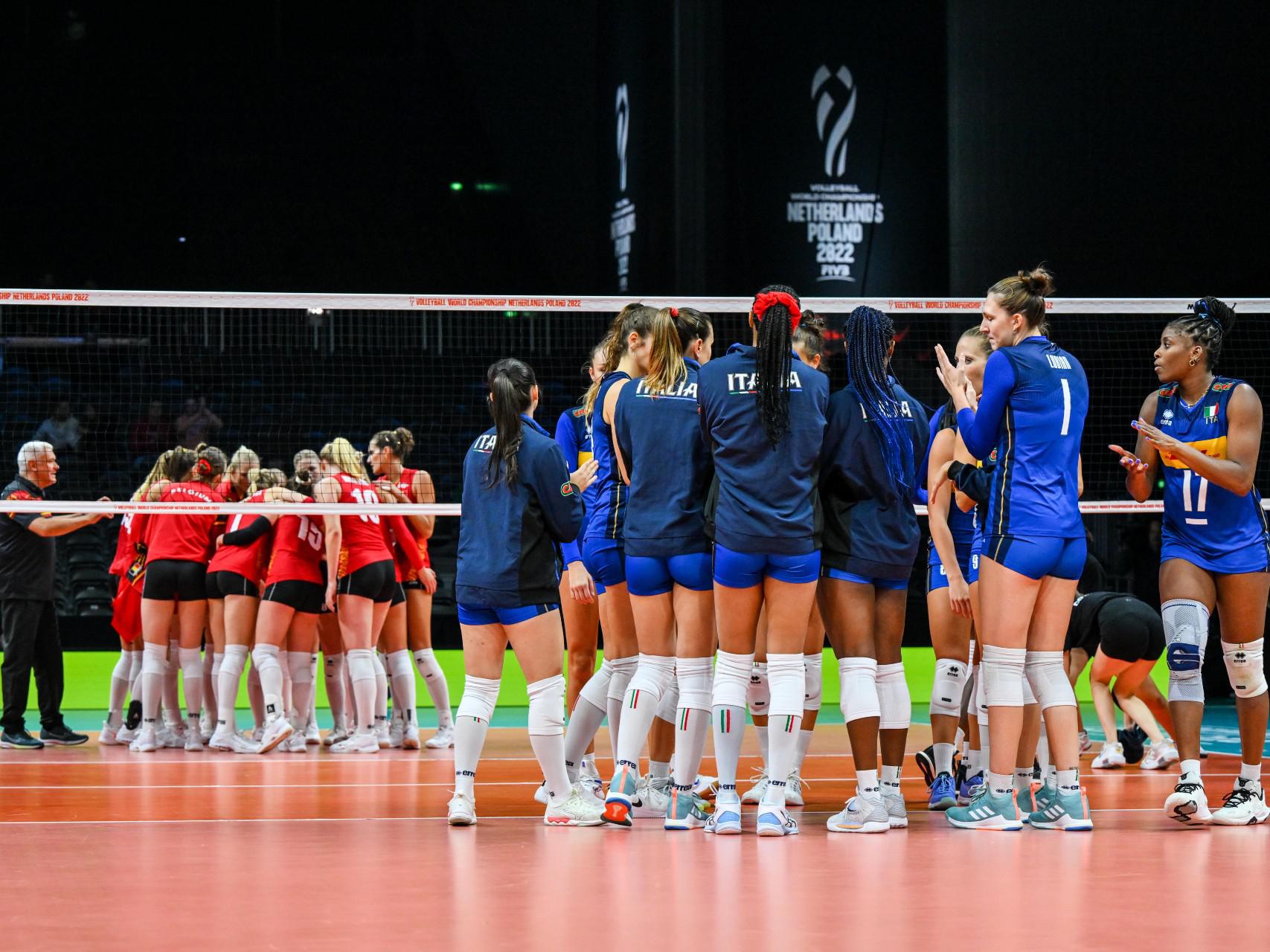 Mondiali di pallavolo femminile, Italia-Belgio 3-1