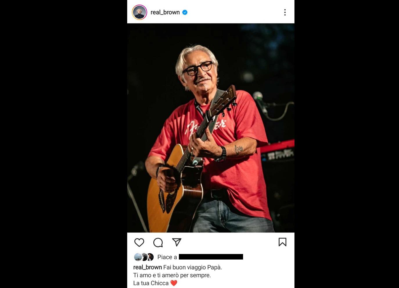 Morto il papà di Emma Marrone, il messaggio: "Ti amerò per sempre"