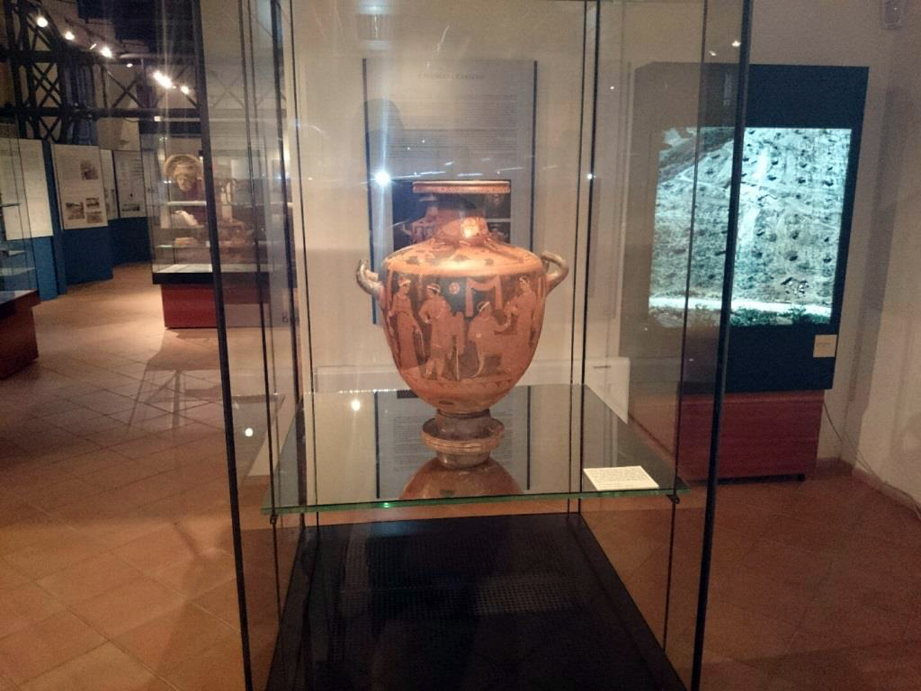 Una delle sale del Museo archeologico lametino