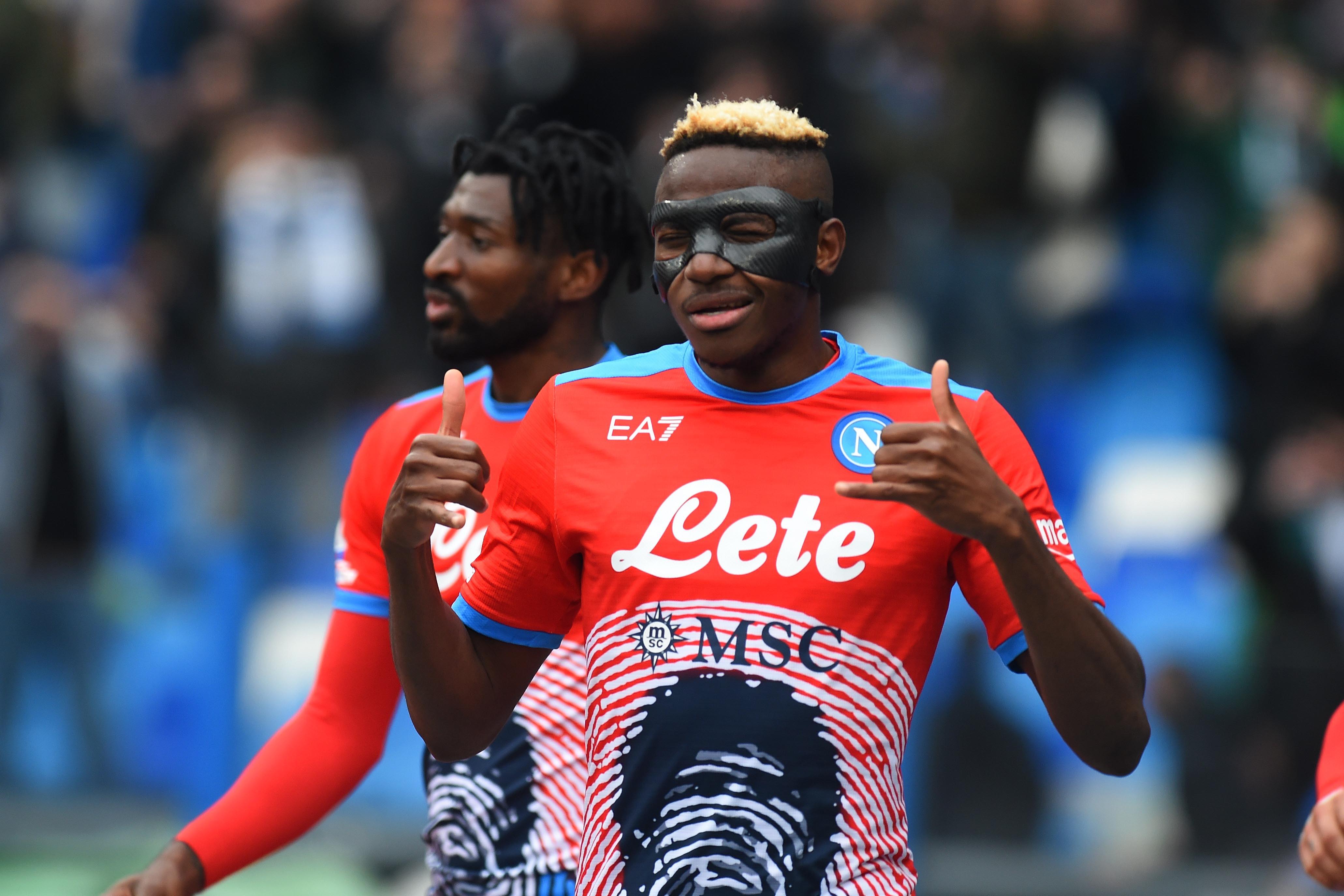 Napoli-Udinese 2-1, Osimhen porta azzurri in vetta