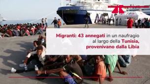 Naufragio al largo della Tunisia, almeno 43 i migranti annegati