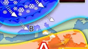 Neve, pioggia e freddo: torna inverno con ciclone di San Valentino