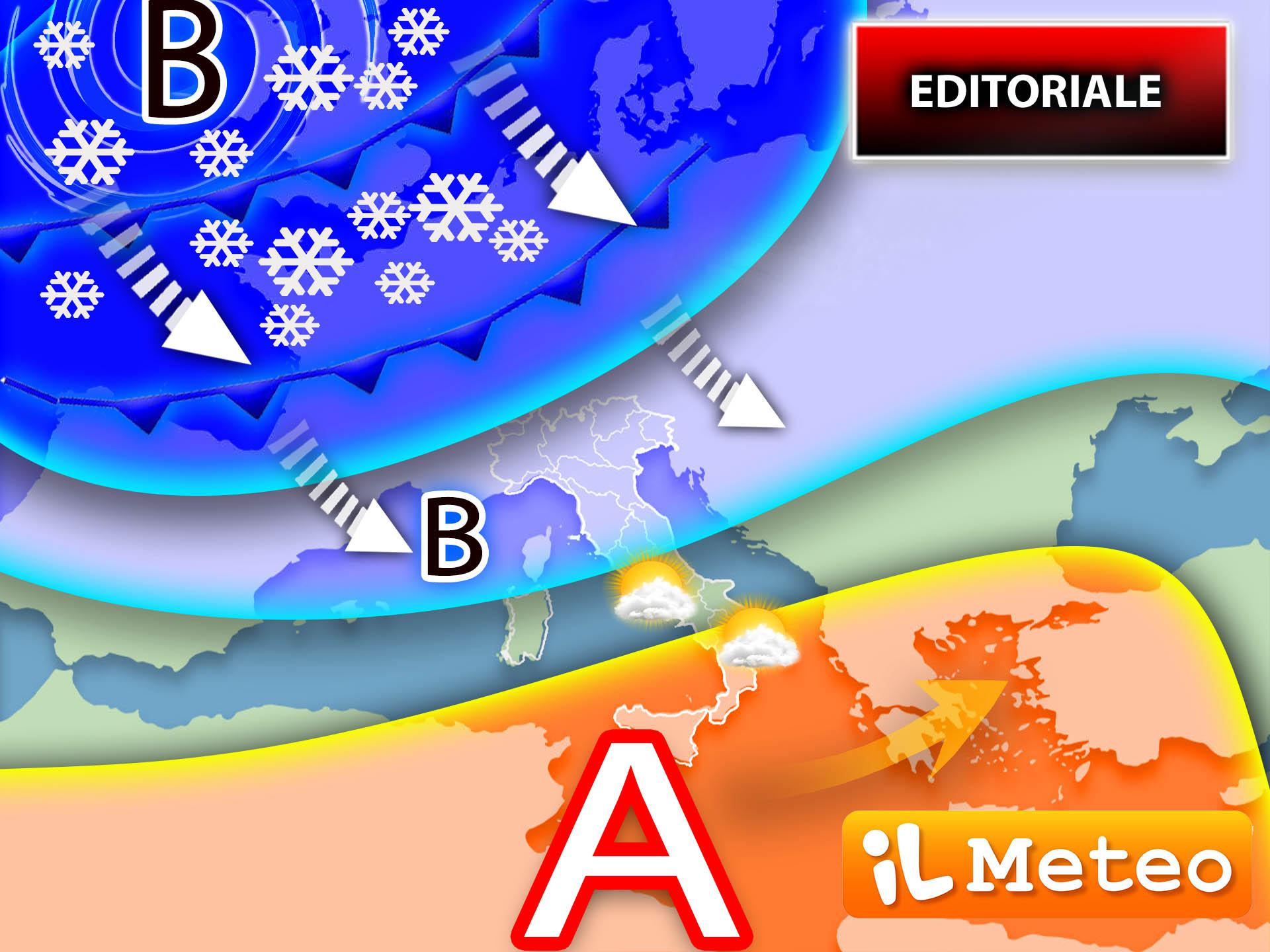 Neve, pioggia e freddo: torna inverno con ciclone di San Valentino