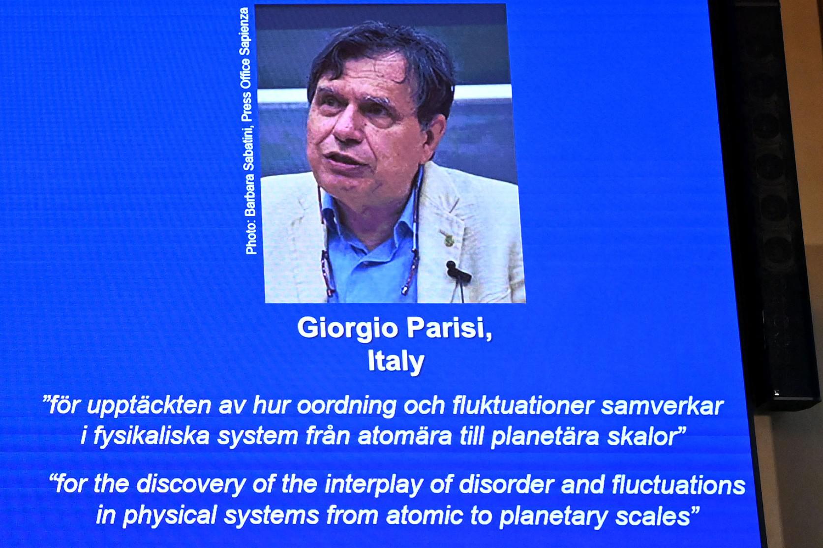 Nobel fisica 2021, chi è il vincitore italiano Giorgio Parisi