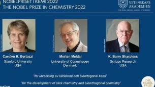 Nobel per la Chimica 2022 a Bertozzi, Meldal e Sharpless