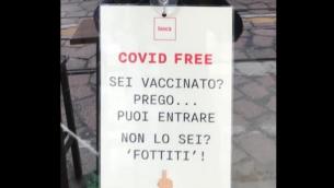 'Non sei vaccinato? Fott..