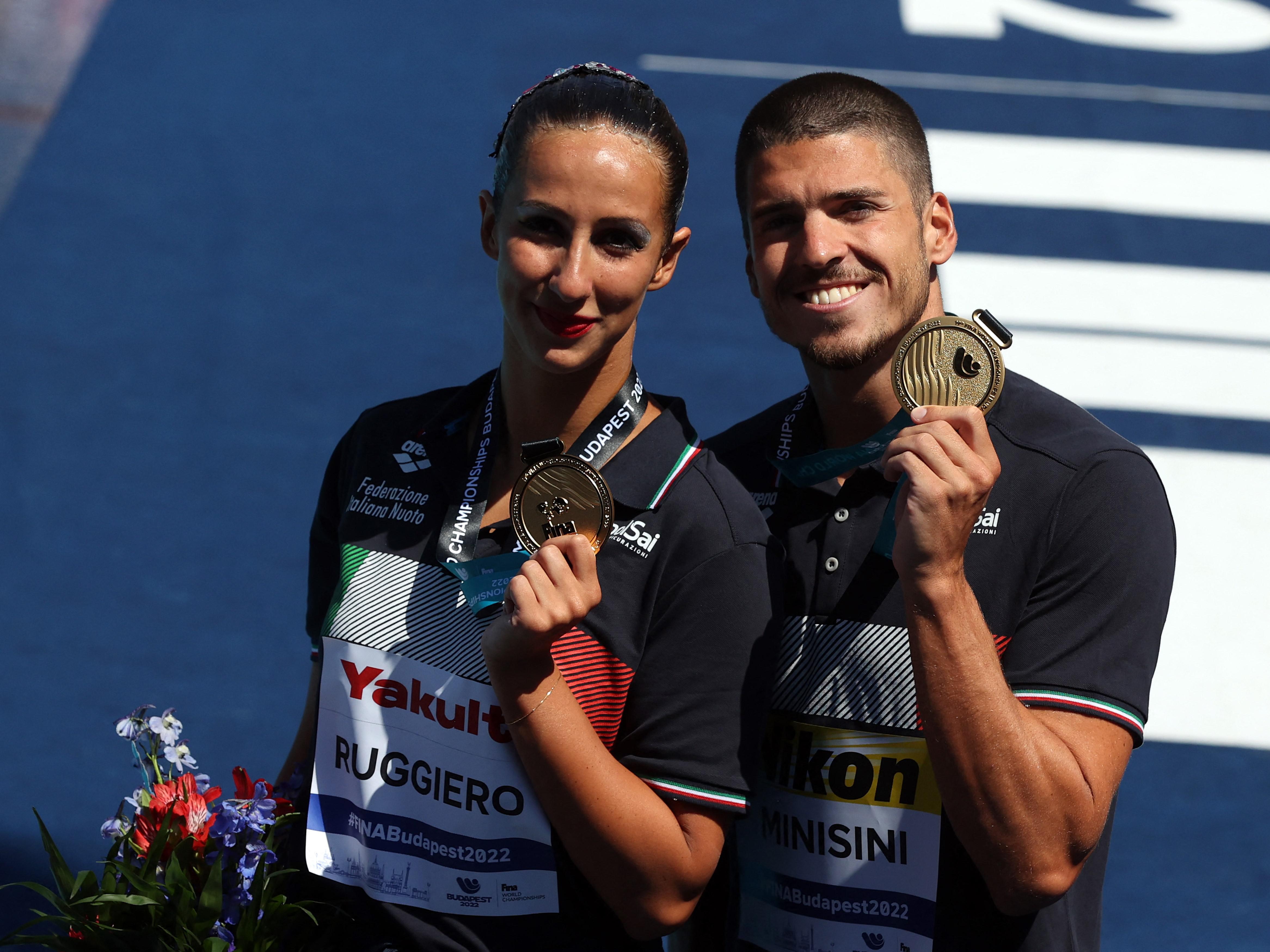 Nuoto sincronizzato, bis d'oro per Minisini e Ruggiero