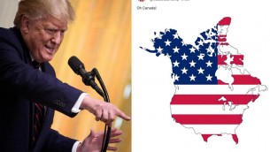 'Oh Canada!', Trump rilancia e pubblica mappa con Paese sotto bandiera Usa