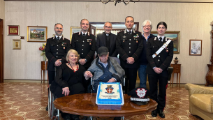 Palermo, i Carabinieri festeggiano i 105 anni del brigadiere