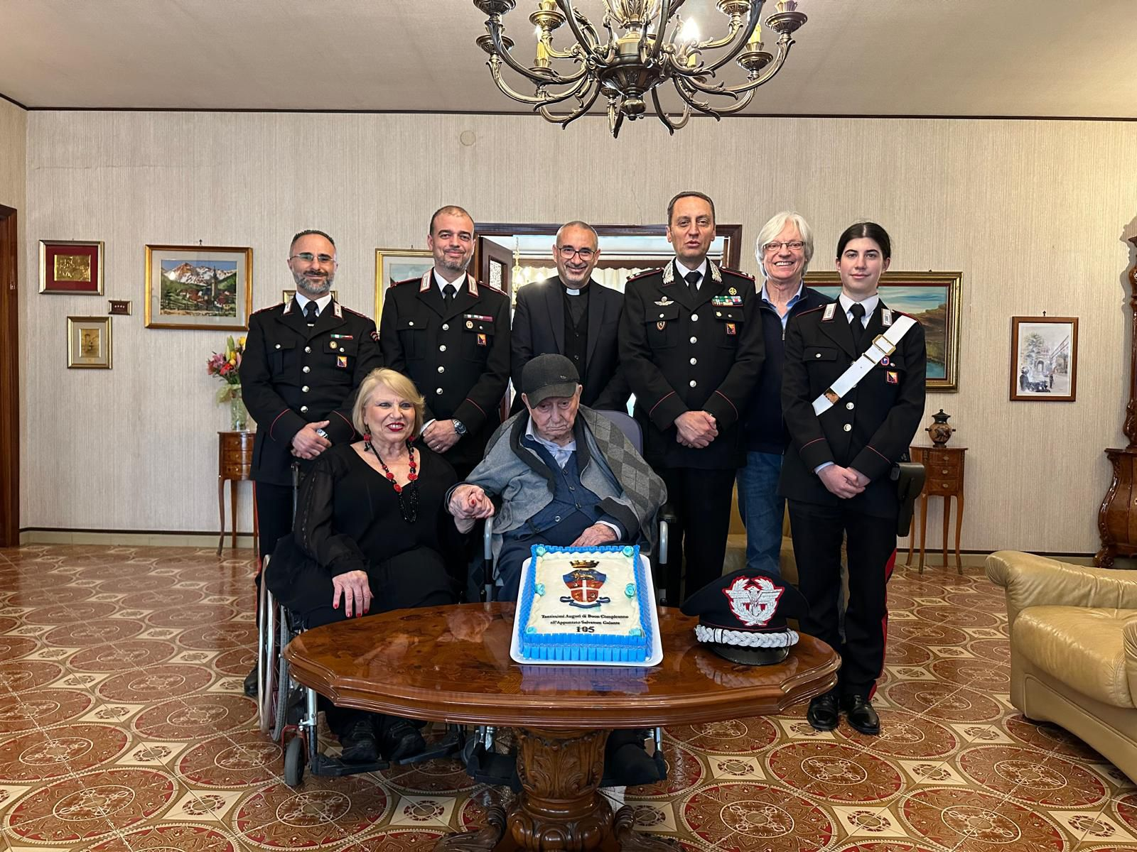 Palermo, i Carabinieri festeggiano i 105 anni del brigadiere