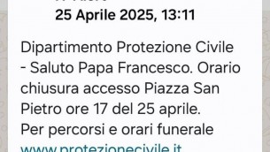 Papa Francesco, IT Alert sui telefoni: stupore e spavento tra i cittadini