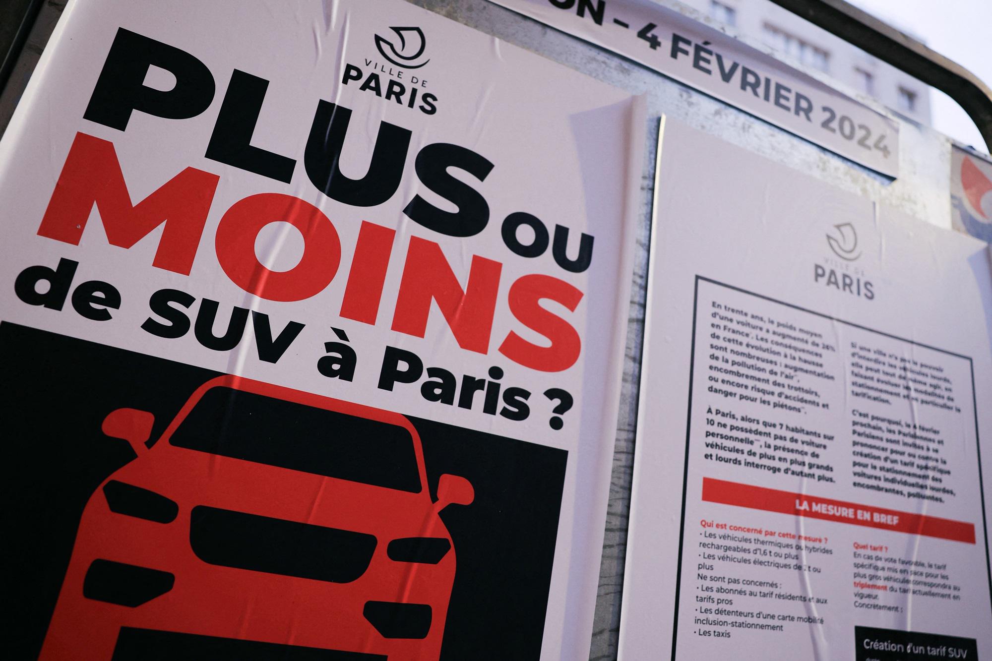 Parigi e il referendum 'anti-Suv': triplicato il costo dei parcheggi