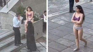 Paura per iraniana seminuda per protesta: "L'hanno torturata?"