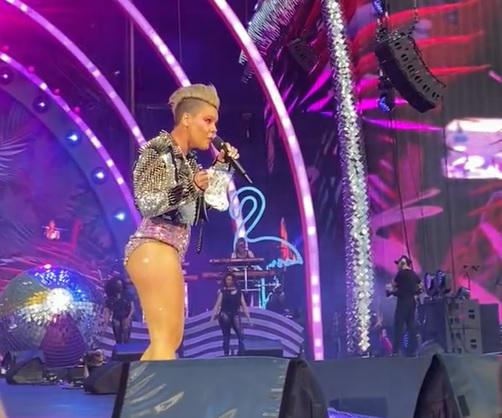 Pink, concerto 'col morto': fan lancia le ceneri della madre - Video