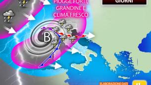Pioggia e temporali, primavera deve aspettare