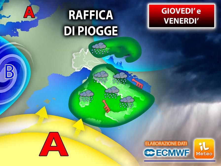Pioggia fino a venerdì 23 aprile, poi torna il caldo: ecco dove