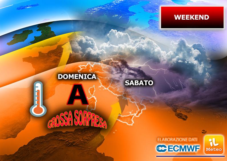 Pioggia nel weekend, da lunedì torna l'alta pressione