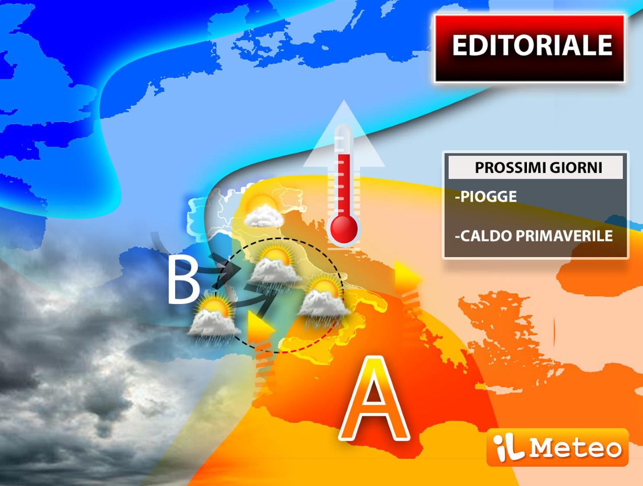 Pioggia su mezza Italia, attesa per la primavera: il meteo