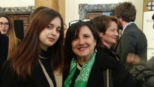 Olgamaria Viterbo con la docente Enza Sirianni