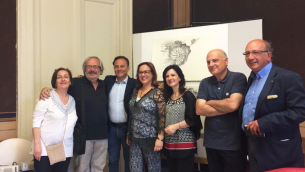 Presentazione del Premio Nautilus 2 giugno 2017.
Da sinistra Annamaria Persico, Federico Arcuri, Antonio Cannone, Saveria Gigliotti, Antonio Caporale, Santino Pascuzzi