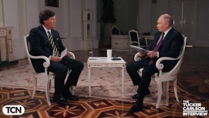 Putin, intervista a Tucker Carlson: "Ucraina ha iniziato guerra nel 2014"