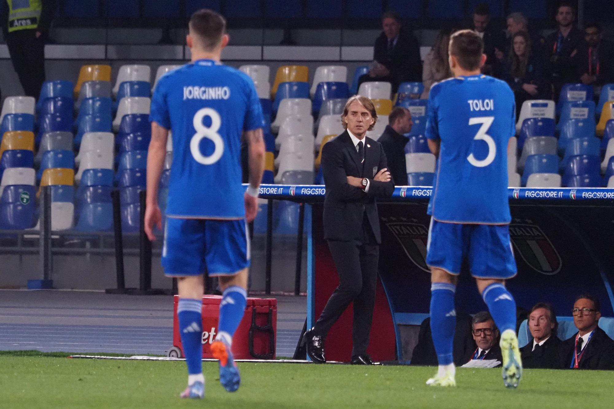 Qualificazioni Euro 2024 Italia, Mancini: "Prima o poi dovevano vincere gli inglesi..
