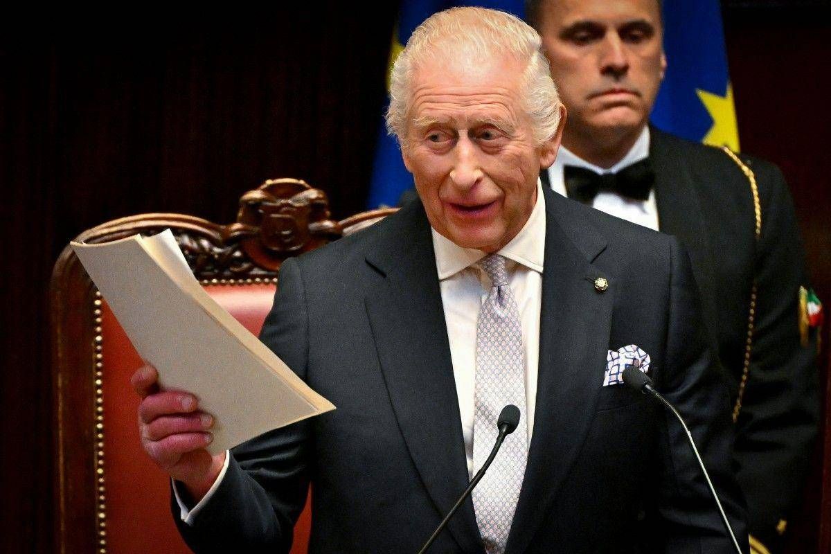 Re Carlo, discorso in italiano alla Camera