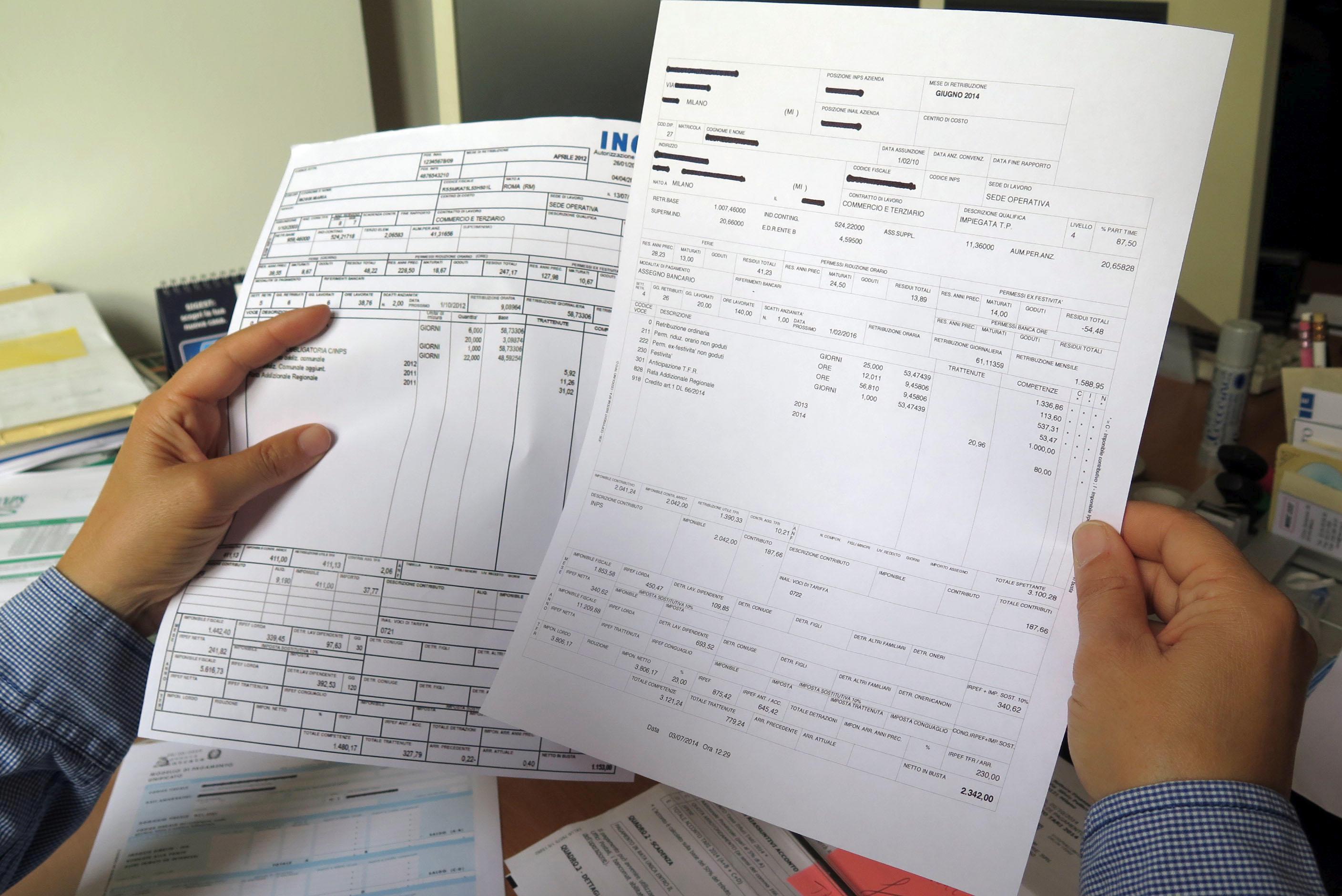 Redditi Italia, Istat: il 76% non supera 30mila euro annui