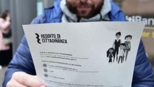 Reddito cittadinanza, Inps: assegno medio 552 euro al mese