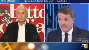 Renzi contro Travaglio a 'Otto e mezzo': "Il Fatto è il mio vitalizio"