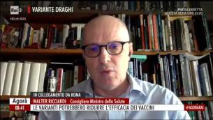 Ricciardi: "No liberi tutti, trend peggiora e varianti allarmano"