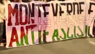 Roma, manifestazione antifascista a Monteverde