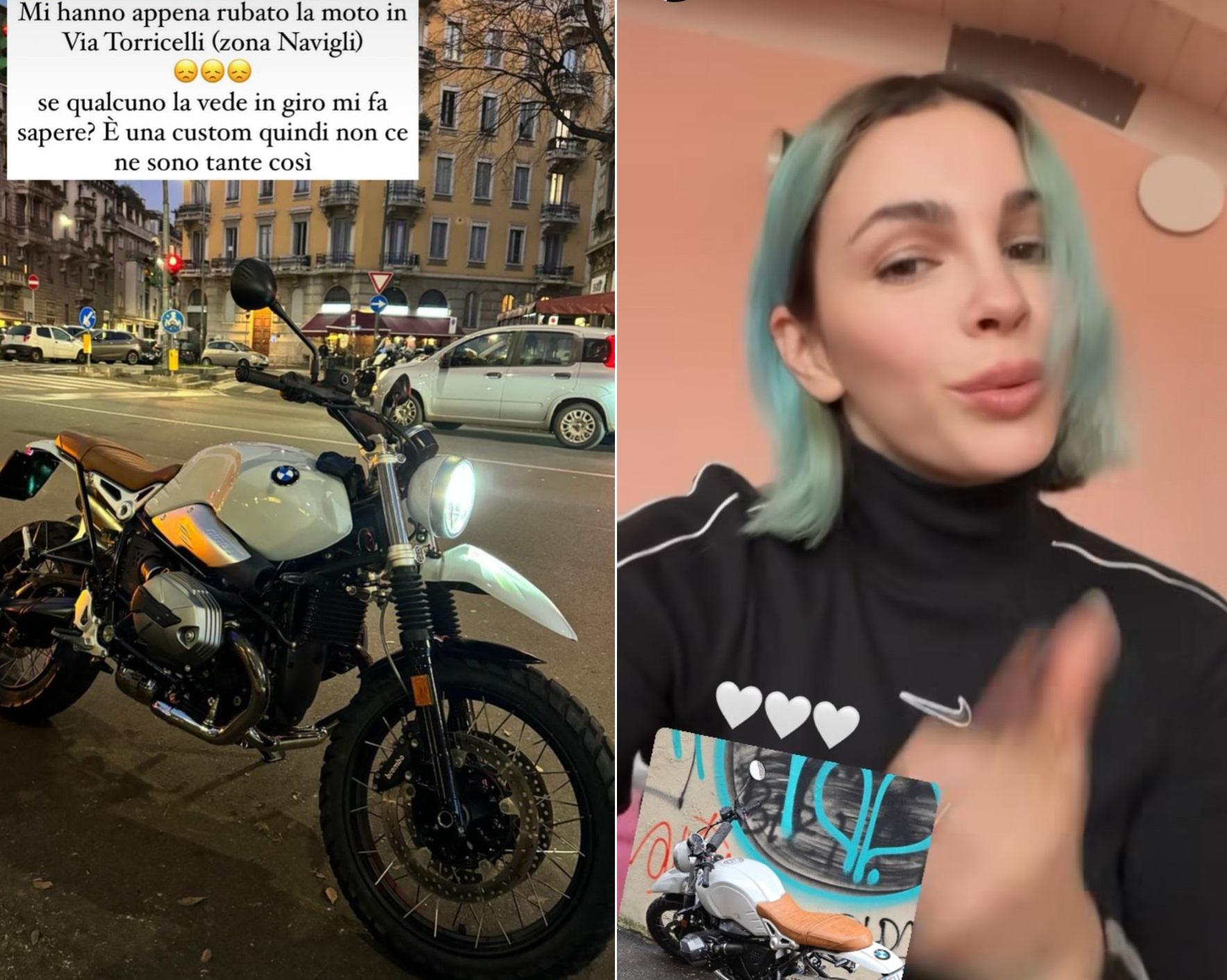 Rose Villain, l'appello per la moto rubata sui social