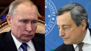 Russia, Putin a Draghi: "Forniture gas continueranno, revocare sanzioni"