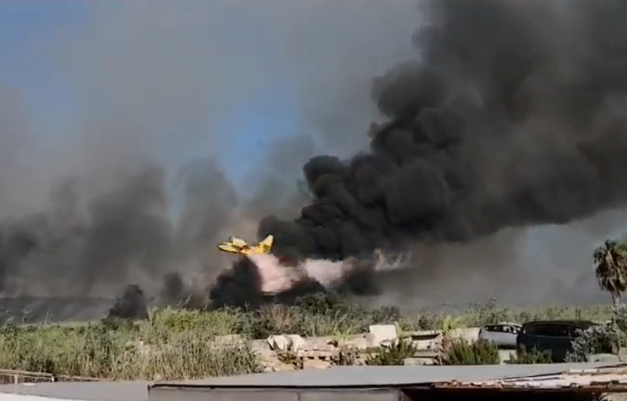 Salento, incendio sul litorale di Ugento: turisti in fuga dalle spiagge - Video