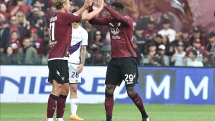 Salernitana-Fiorentina 3-3, tripletta di Dia