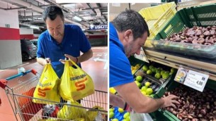 Salvini e il post dall'Esselunga: "Niente pesche"
