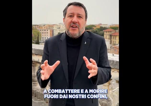 Salvini: "Leader europei che parlano di guerra e mandare soldati sono un pericolo"