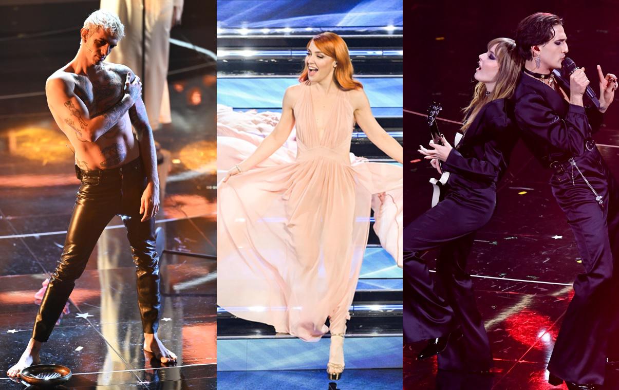 Sanremo 2022, Achille Lauro punk, Noemi diva in rosa: le pagelle ai look
