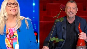 Sanremo 2023, Venier regala ad Amadeus un corno napoletano