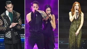 Sanremo, i look della quarta serata: Mahmood professorino sexy, Noemi art déco