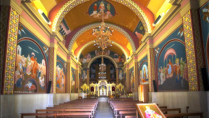 La chiesa di Sant'Atanasio a Santa Sofia d'Epiro (Foto di Nicodemo Misiti)