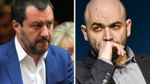 Saviano a processo per diffamazione, giudice dice no a Salvini parte civile