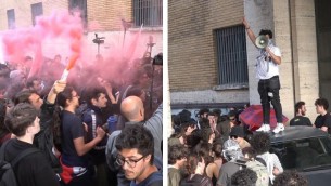 Scontri alla Sapienza, studenti assaltano Commissariato: dirigente preso a pugni - FOTOGALLERY